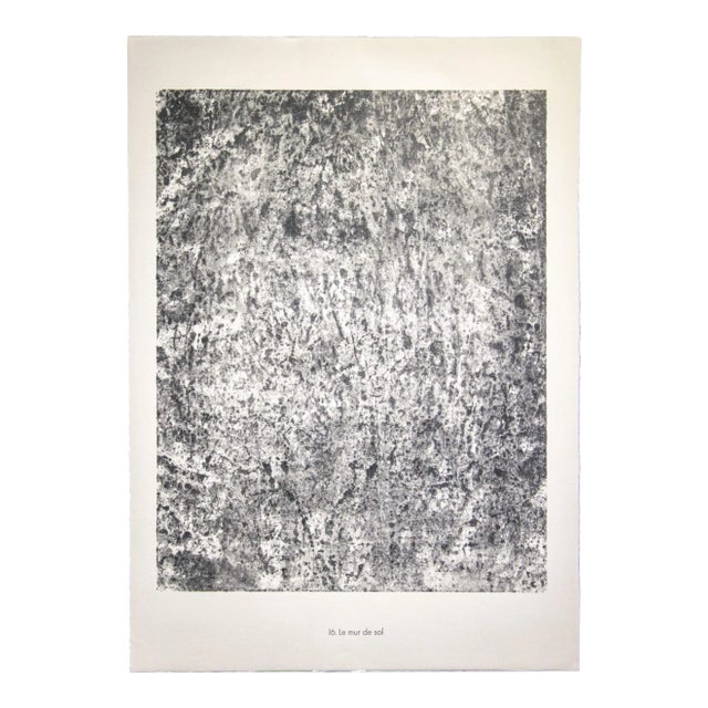 Jean Dubuffet - the Wall of Sol - Original Lithograph - 1959 For Sale
