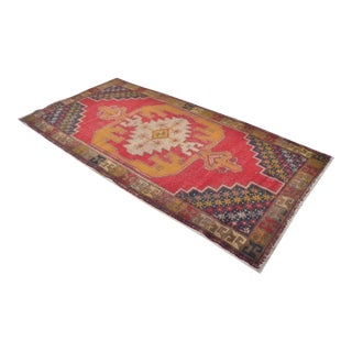 Bohemian Handknotted Floral Rug For Sale
