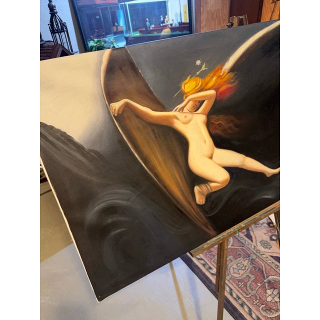 contemporary Oil Painting By Lin Peng 41x21 Original Unique oil painting Lin Peng's contemporary oil painting, measuring...