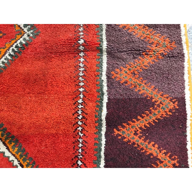 Long Vintage Moroccan Berbere Runner Rug, 1930s For Sale - Image 11 of 14