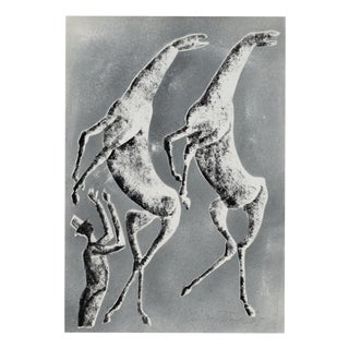 Ernst Bräuer, Animal Trainer with Two Horses, 1963, Monotype and Lithograph For Sale