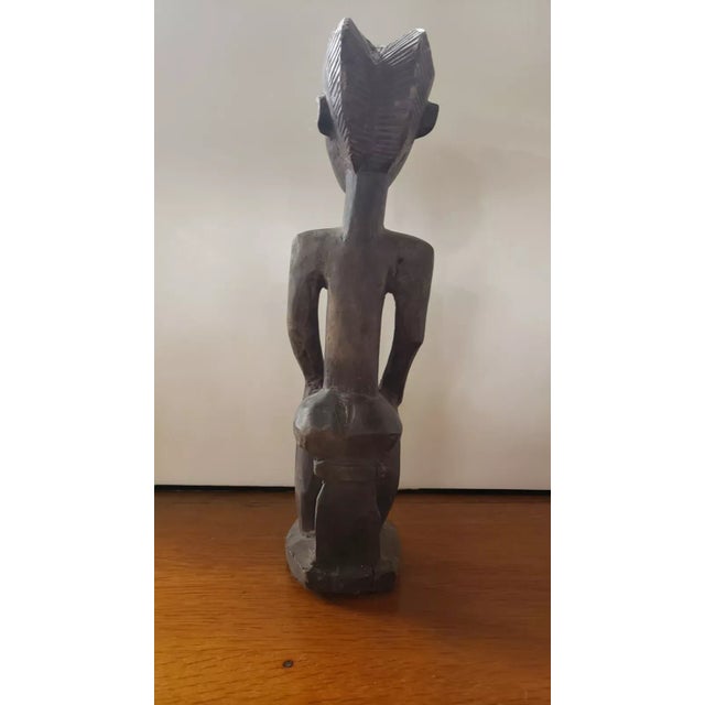 African Early to Mid 20th Century Luba Fertility Wood Carving For Sale - Image 3 of 6