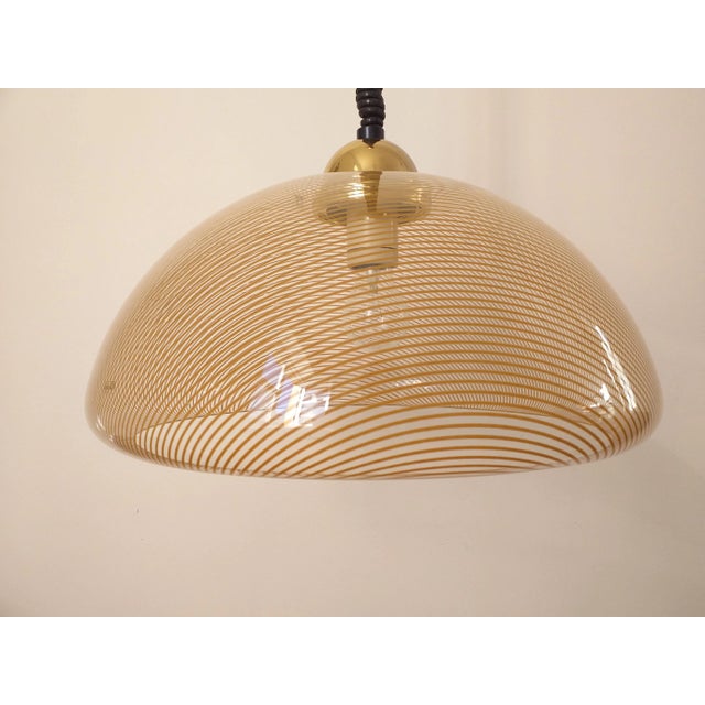 Beige Italian Space Age Pendant Lamp, 1970s For Sale - Image 8 of 11