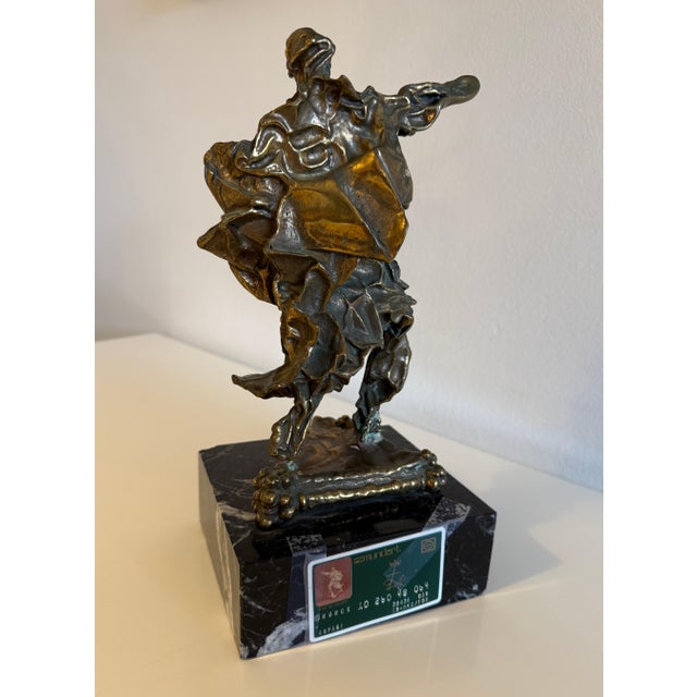 Salvador Dalí­, Large Original Surrealist Bronze Marble Sculpture Alma Del Quijote Salvador Dali For Sale - Image 10 of 18