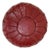 Contemporary Moroccan Leather Pouf Ottoman Cover For Sale