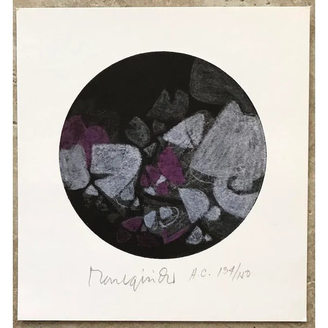 1980s 1980s Abstract Composition Limited Edition Hand Signed Print by Raul G. Isidro For Sale - Image 5 of 5