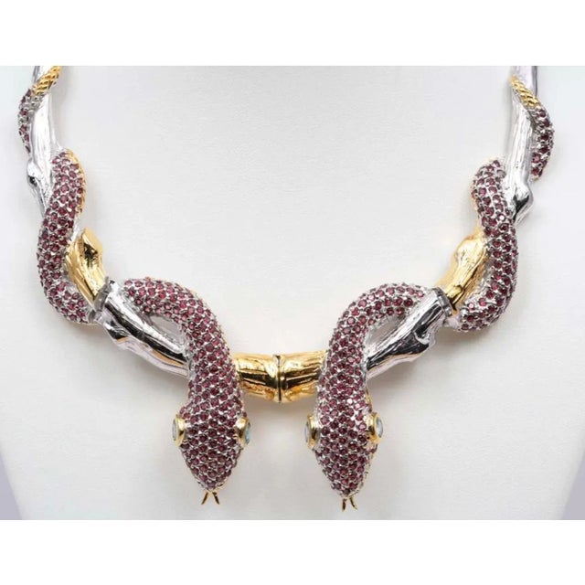 This is part of Chairish’s Fine Jewelry assortment. Calling Exotic Cleopatra fans to own this Egyptian Revival Snake...