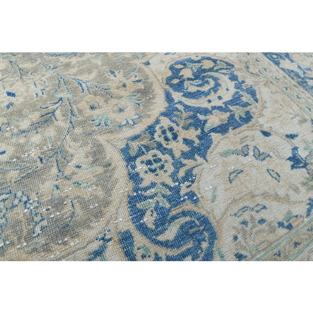 1970s Vintage Persian Handmade Wool Cotton Area Rug For Sale - Image 4 of 11