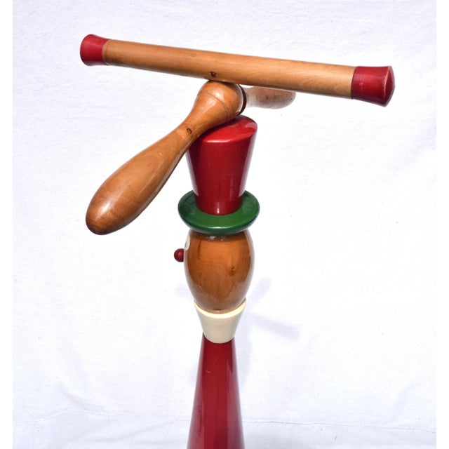 Italian Folk Art Valet Stands Pinocchio & Jiminy Cricket, 1940s For Sale - Image 10 of 13