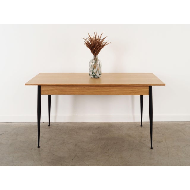 Italian Oak Table, 1980s For Sale - Image 3 of 9