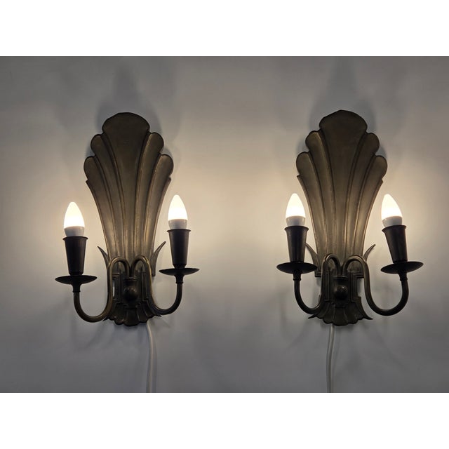Model 7004 Wall Lamps from Paavo Tynell, 1930s, Set of 2 For Sale - Image 11 of 11