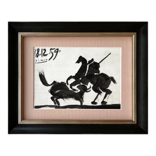 Pablo Picasso Los Toros 21 Before the Thrust Framed For Sale