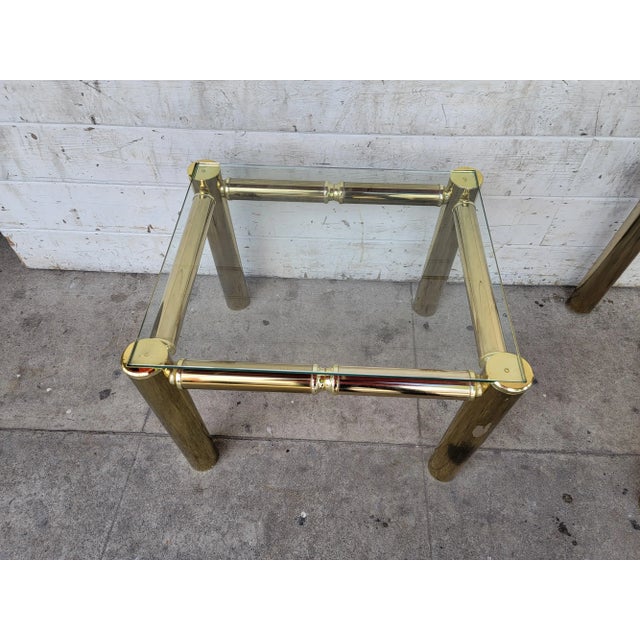 1980s Two Mastercraft Style Side Tables For Sale - Image 12 of 18