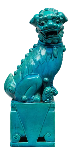 Chinese Large Turquoise Foo Dog