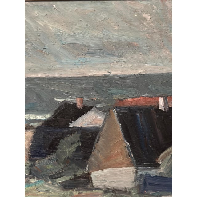 Carl Berndtsson, Village, 1960s, Oil Painting on Canvas, Framed For Sale - Image 8 of 14