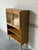 Mid-Century Modern Oak Glass Cabinet With Leaded Doors Danish Mid-Century Modern 1960s For Sale - Image 3 of 10