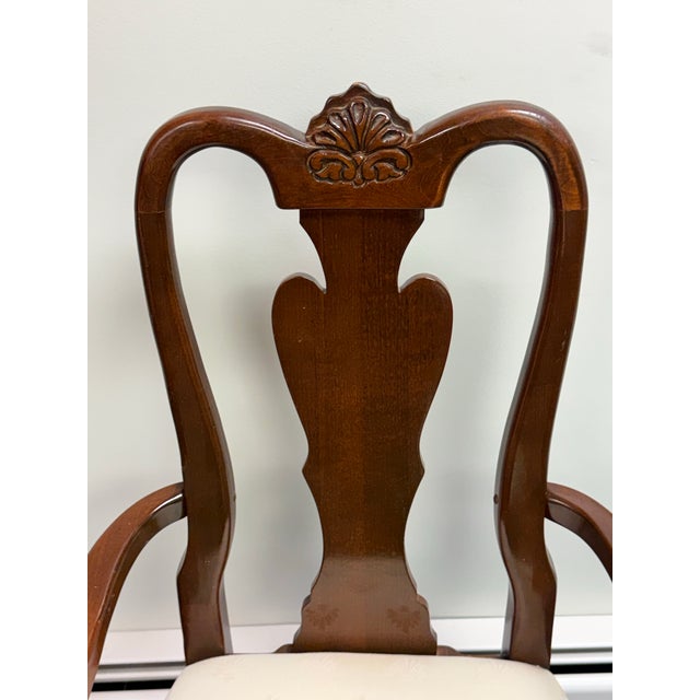 1990s Late 20th Century American Drew Georgian Cherry Dining Chairs - Set of 6 For Sale - Image 5 of 12
