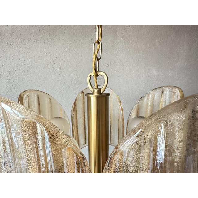 Vintage Murano Amber Pendant Light, 1970s For Sale - Image 7 of 14