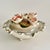 Vintage Capodimonte-Style Italian Porcelain Lidded Bowl With Pink Roses, Ruffled Edge & Feet For Sale - Image 4 of 11