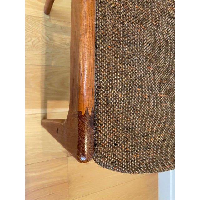 Set of 4 Vintage MCM Sculptural Teak Dining Chairs For Sale - Image 4 of 8