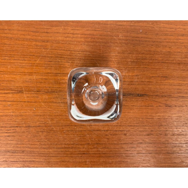 Vintage Swedish Glass Cube Candleholder from Kosta Boda, 1970s For Sale - Image 12 of 13