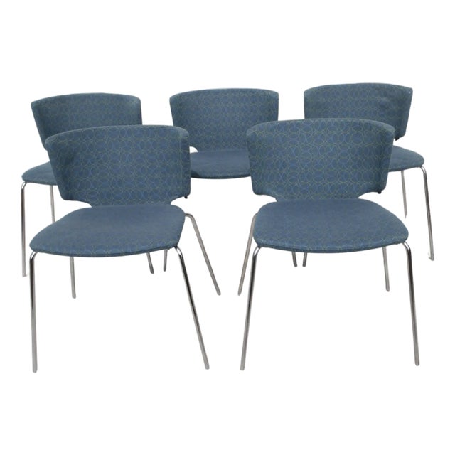 Marc Krusin MCM Wrapp Side Chairs, Stackable, Chrome Legs, Spain, 2007 For Sale
