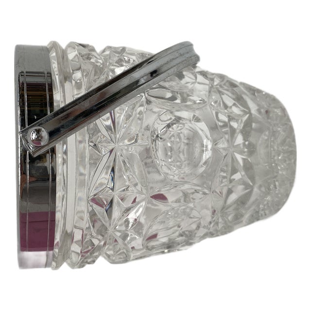 Art Deco Crystal Ice Bucket, France, 1930s For Sale