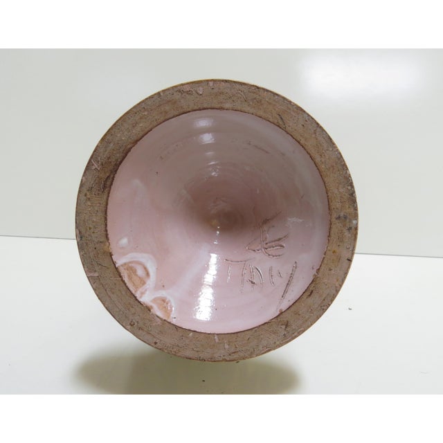 Vintage Orvieto Hand-Painted Italian Majolica Vase For Sale - Image 10 of 11