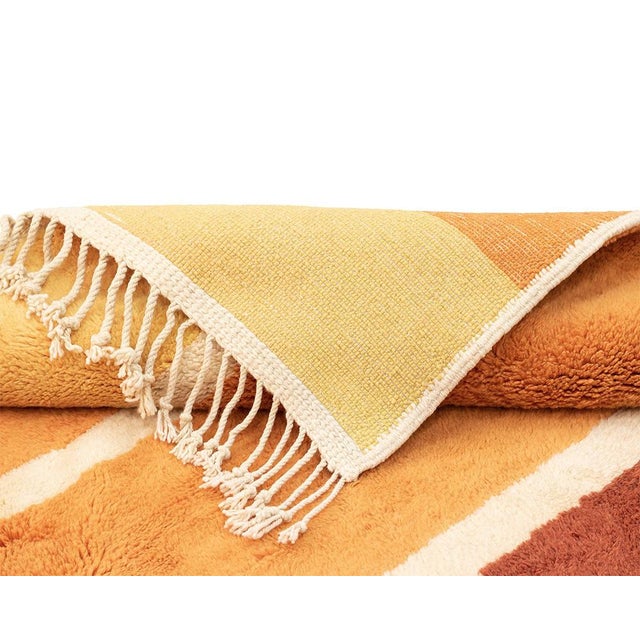 Premium Hand-Knotted Moroccan Wool Rug | 11'10" X 8'0" | One of a Kind For Sale - Image 6 of 11