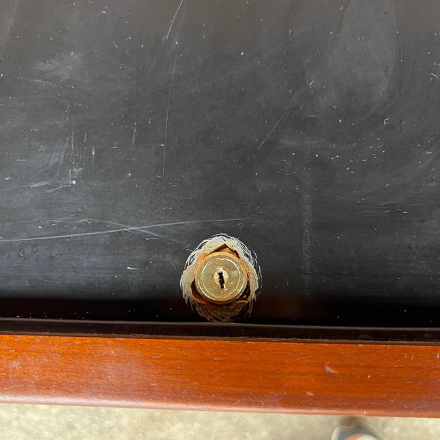 Brass Kipp Stewart for Drexel Declaration Tambour Door Bar Cart Mid Century For Sale - Image 8 of 12