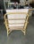Yellow Rare Restored "1949er" Rattan 3-Strand X-Arm Lounge Chair for Ficks & Reed Set of Four For Sale - Image 8 of 12