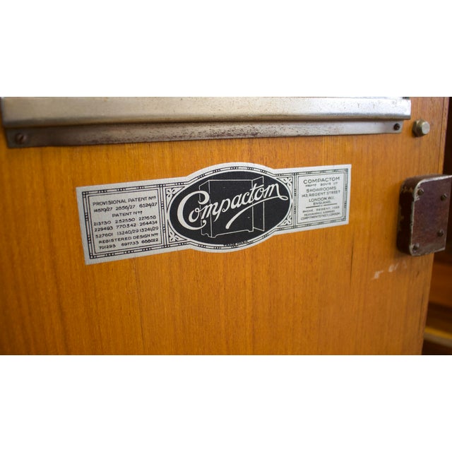 Vintage Art Deco Oak Wardrobe from Compactum, 1930s For Sale - Image 11 of 13