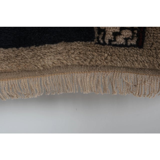 1960s Vintage Brown Turkish Tulu Rug 2'11'' X 6'4'' For Sale - Image 9 of 13