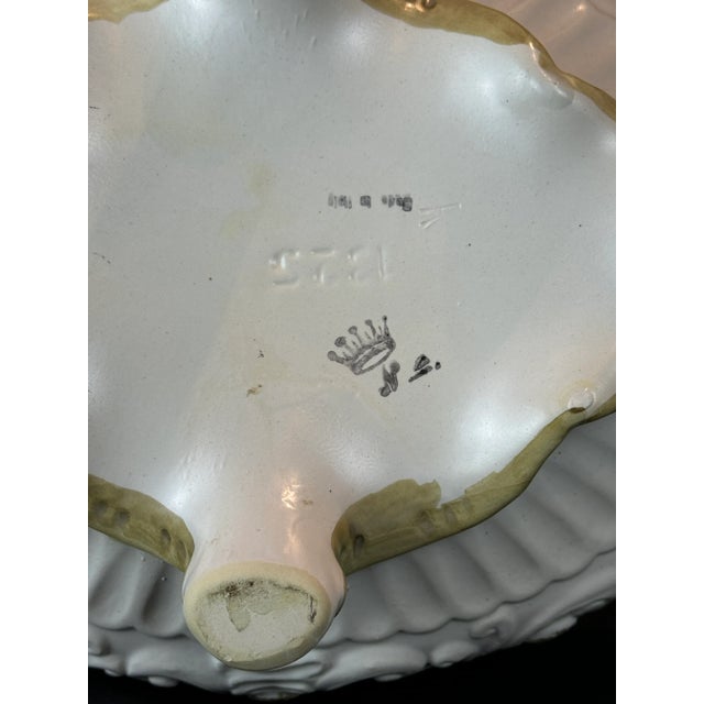 Vintage Large Capodimonte Hand Painted Flower Vase For Sale - Image 10 of 12