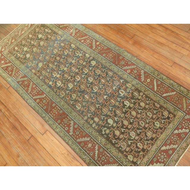 Zabihi Collection Small Persian Malayer Runner For Sale - Image 4 of 7