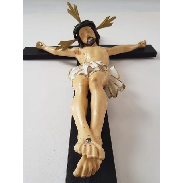 Late 19th Century Carved Crucifix For Sale - Image 6 of 7