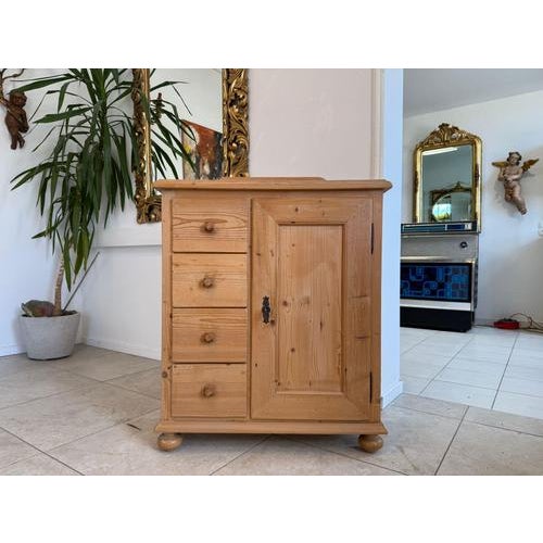 Alpine Biedermeier Style Rustic Bread Cupboard For Sale - Image 9 of 9