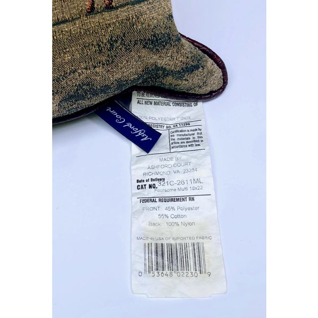 2000s Nostalgic Golf Scene Decorative Pillow Nos For Sale - Image 4 of 4