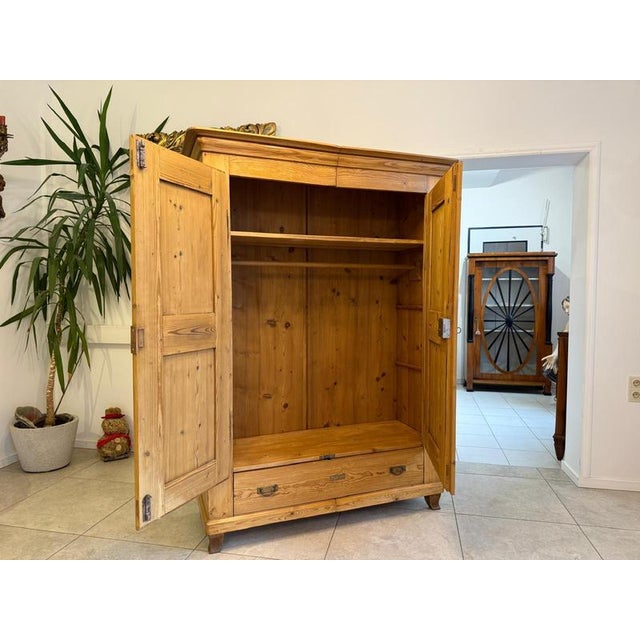 Biedermeier Spruce Farmhouse Cupboard For Sale - Image 6 of 17