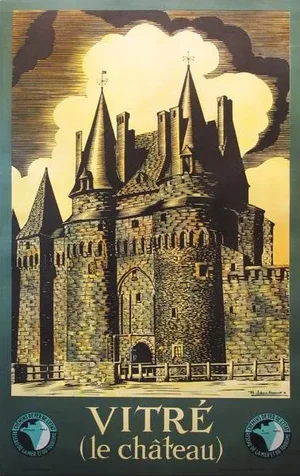 1940's Original French Travel Poster - Vitré (Le Château)