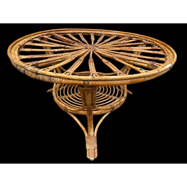 Rattan Coffee Table, Spain, 1960s For Sale - Image 4 of 16