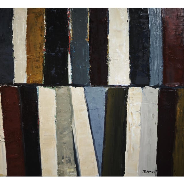 Tomes, Abstract Library, Geometric, Contemporary, Framed by Sophie Dumont For Sale - Image 6 of 7