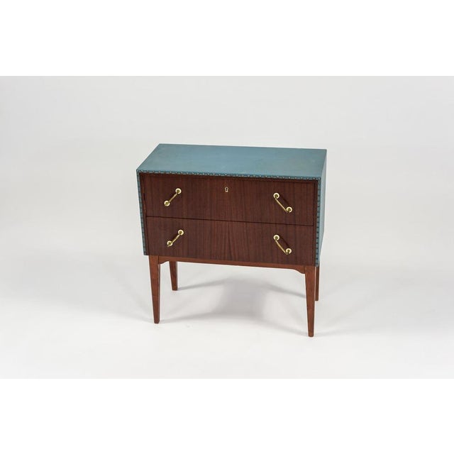 Mahogany and Teak Chest of Drawers, 1950s For Sale - Image 4 of 10