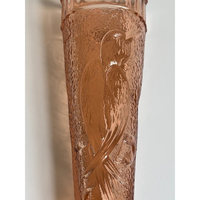 Circa 1930 Depression Glass "Woodpecker" Wall Pocket Vase For Sale In Baltimore - Image 6 of 16