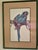This pair of framed art prints, by Paul Brent, depicting parrots. The print on the left features a blue-toned parrot,...