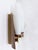 Wood Danish Double Wall Lamp in Teak and Glass, 1960s For Sale - Image 7 of 9