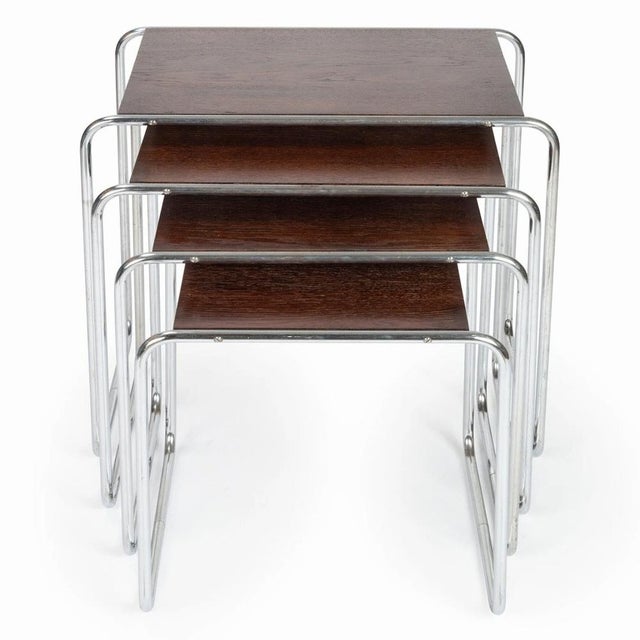 B-9 Nesting Tables from Slezak Factories, Set of 4 For Sale - Image 4 of 12