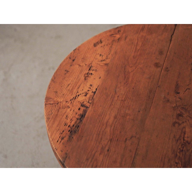 1950s Vintage Side Table in Pine, France, 1950 For Sale - Image 5 of 13