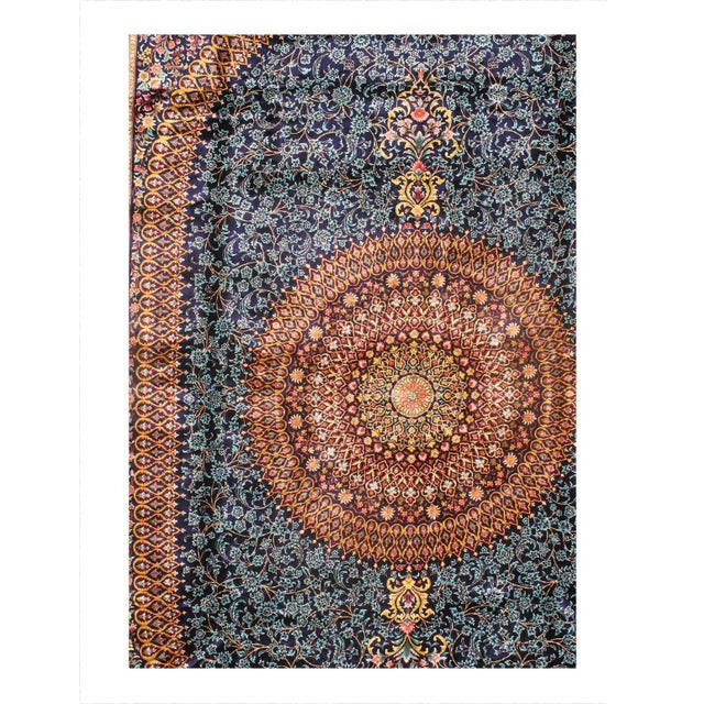 Viscose on a cotton foundation with a medallion This rug has a dense, soft pile, and excellent quality, to ensure that you...