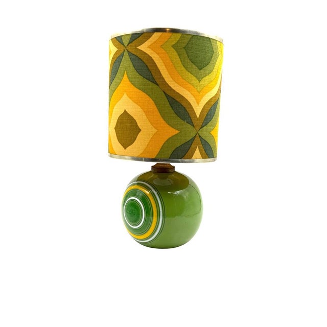 Space Age Green Ceramic Table Lamp, Italy, 1960s For Sale - Image 13 of 15